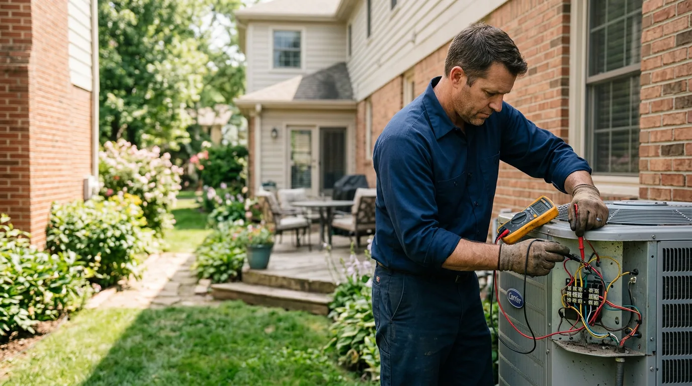 HVAC technician working near Robinson, PA